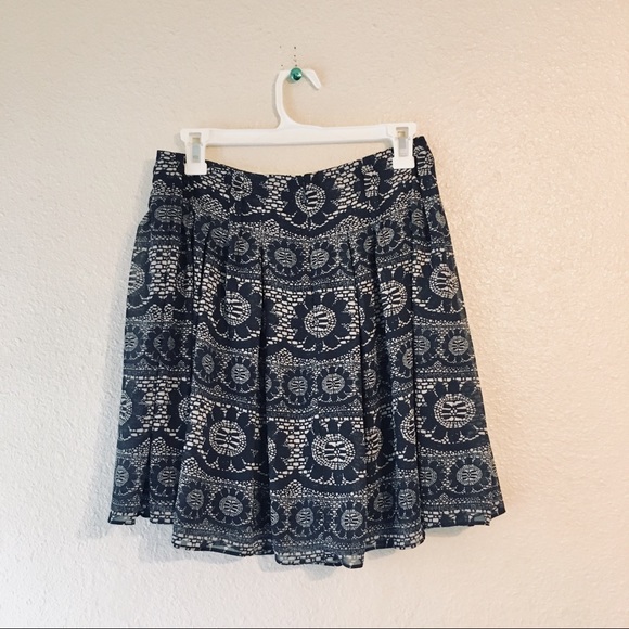 Gap boho pleated circle skirt knee length 2 - Picture 3 of 5